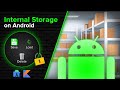 How to use internal storage save load delete  android studio tutorial