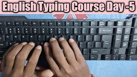 Learn English typing in 10days (Day 5) free typing lesson |Typing Course @Sagarstudynews