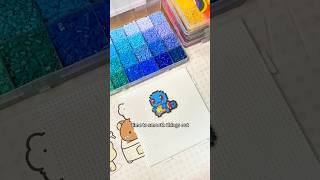 Making Squirtle with Pixie Beads | Smooth Melt ASMR | Mini Fuse Bead Tutorial #fusebeads #pokemon
