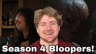 Reacting to Stranger Things Season 4 Bloopers!