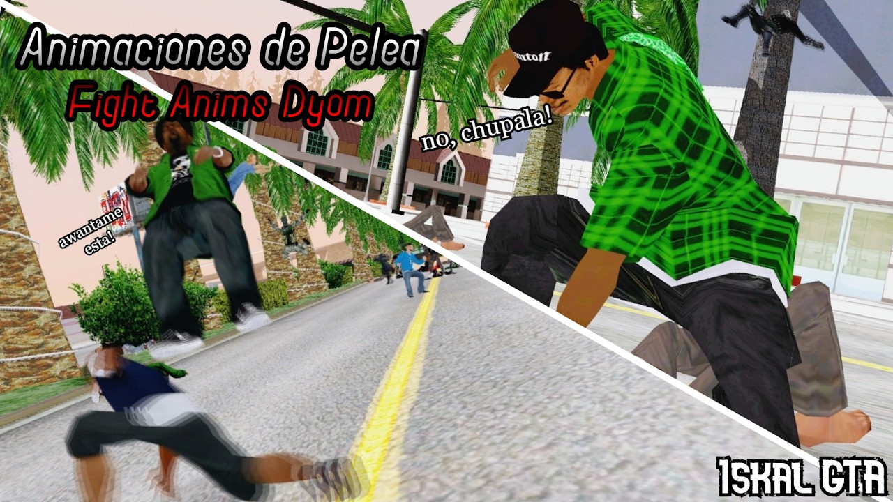 Mega Pack de Animaciones de Pelea DYOM para GTA San Andreas!