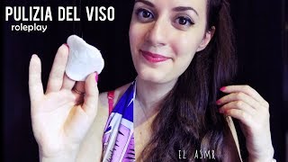 ★ASMR italiano★ PULIZIA DEL VISO per te!♥  Spa Roleplay