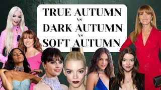 TRUE AUTUMN VS DARK AUTUMN VS SOFT AUTUMN COLOR PALETTES: DIFFERENCES