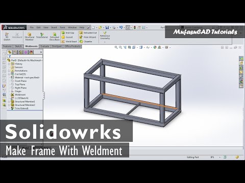 Solidworks Weldment Tutorial Making Table Frame (Basic)