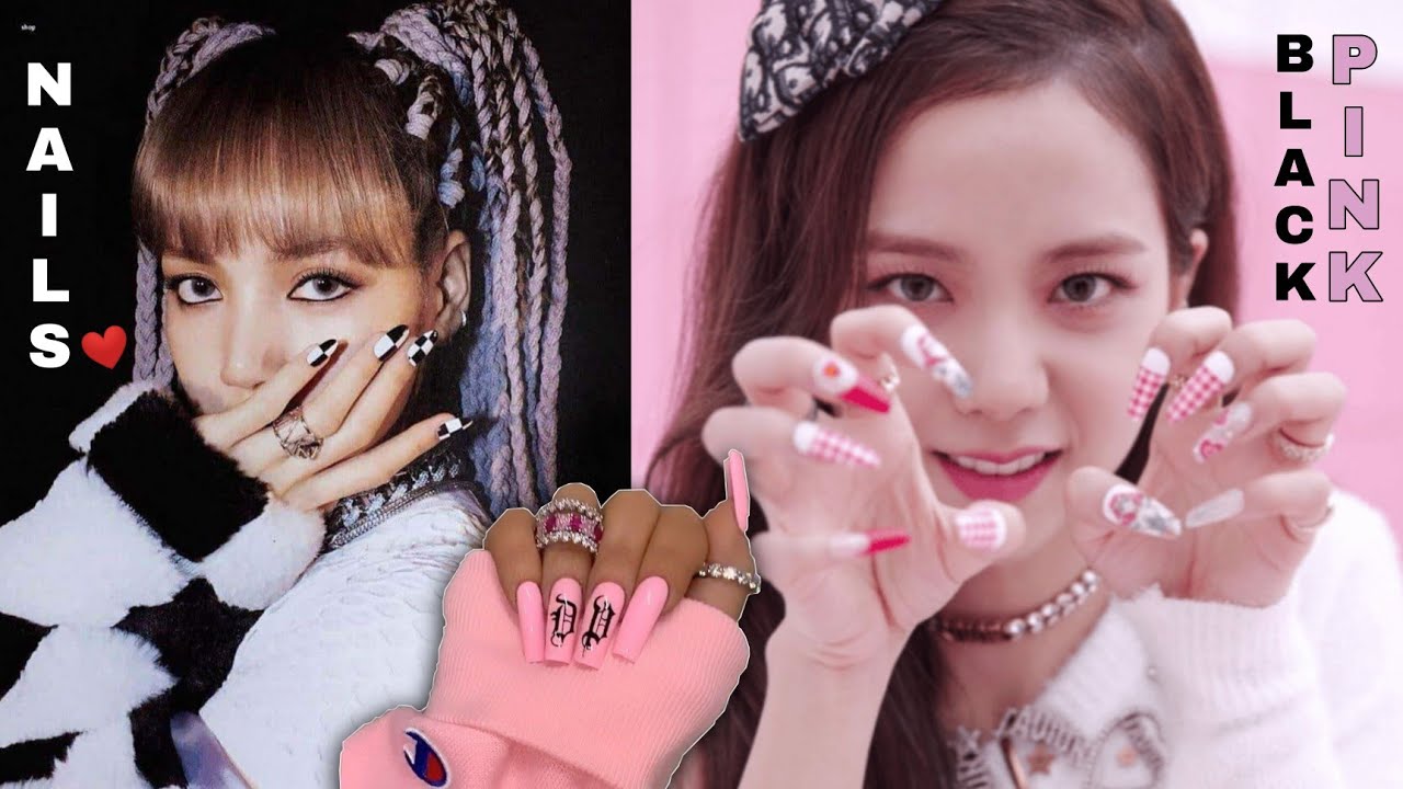 BLACKPINK Nails Recreating BLACKPINK Nail art 🤩 YouTube