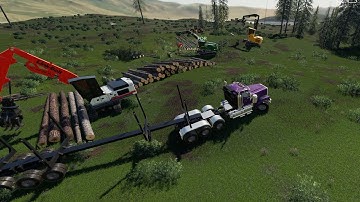 Playing with FDR Logging 04! Timelapse LoggingCrew Rapswat Edition Farming Simulator 19