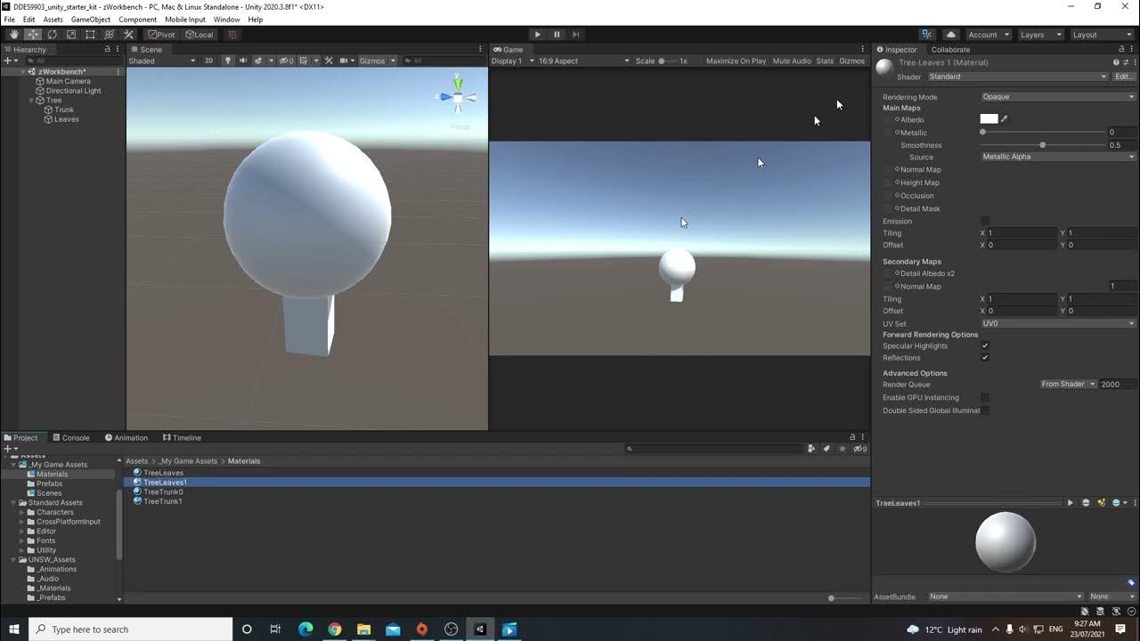 Create and Apply Materials to Objects - Unity 3D Quick Reminder - YouTube