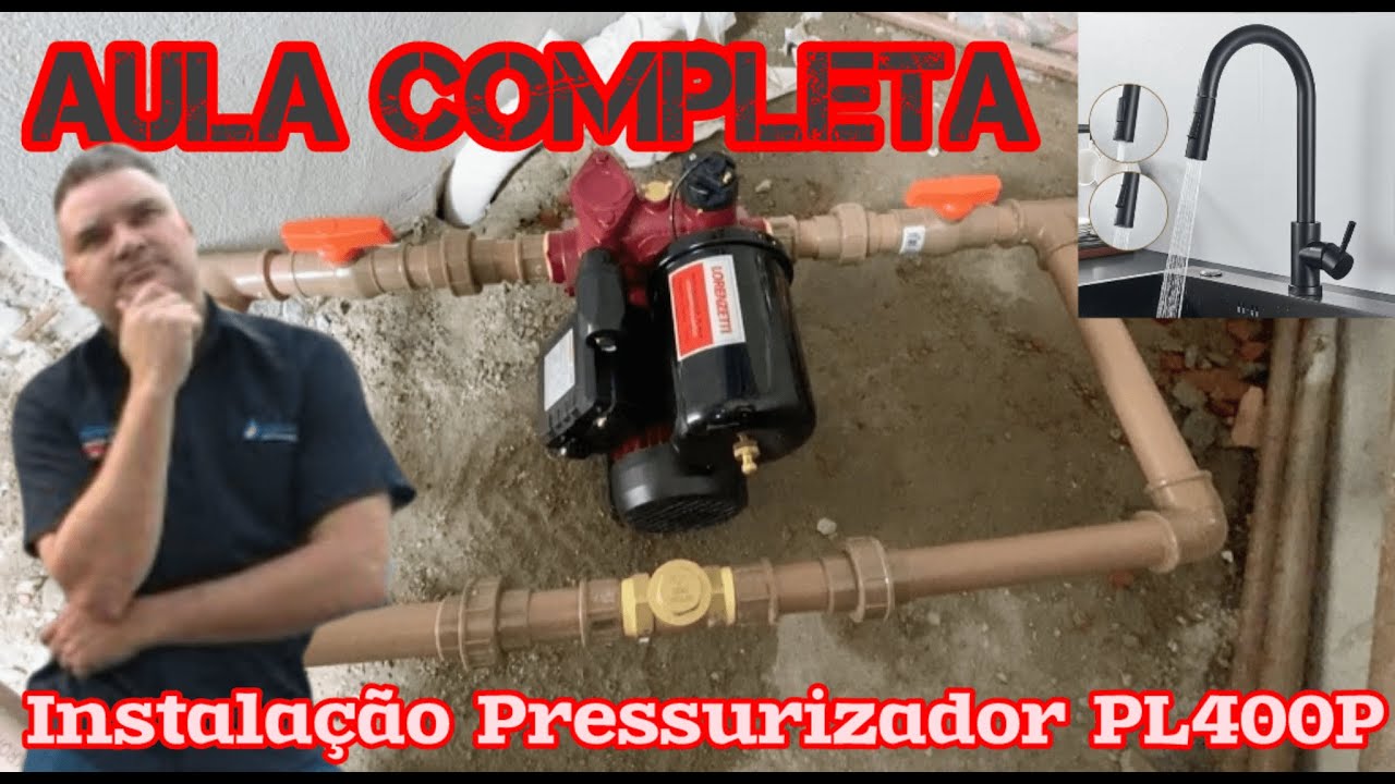 COMO INSTALAR UM PRESSURIZADOR NA CAIXA D'ÁGUA Aula Passo a Passo ...