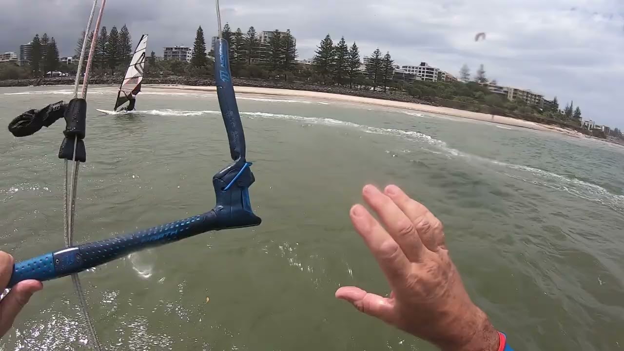 A fellow wind warrior on the water
