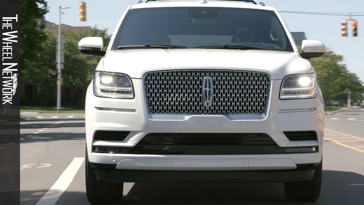 2020 Lincoln Navigator With Monochromatic Package Pristine White Driving Interior Exterior