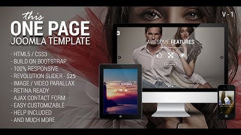 This One - One Page Responsive Joomla Template - Video ServerThemes.Net