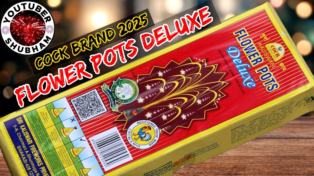 Flower Pots Deluxe Cock Brand 2025 - Diwali anaar testing - YouTube