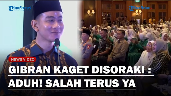 WAPRES GIBRAN KAGET! Disoraki Saat Pidato di Acara Fatayat NU : Aduh! Salah Terus Ya