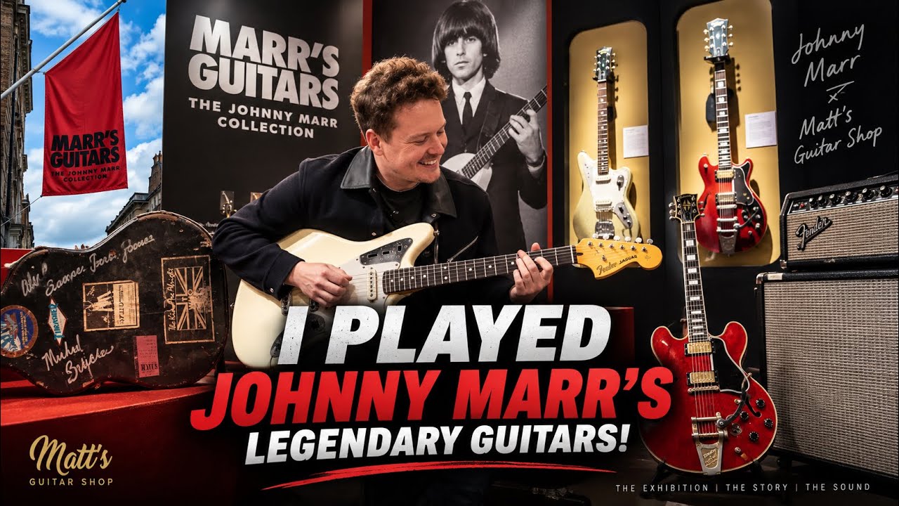 I PLAYED JOHNNY MARR'S LEGENDARY GUITARS! Coming at Matt's Guitar