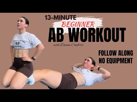 13-Minute BEGINNER AT-HOME AB WORKOUT | No Equipment!