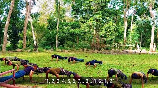 BATCH TALAS PERFORM ARMY DOZEN PROPER EXERCISE (4 counts & 5 good repetition)