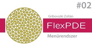 FlexPDE - Menürendszer