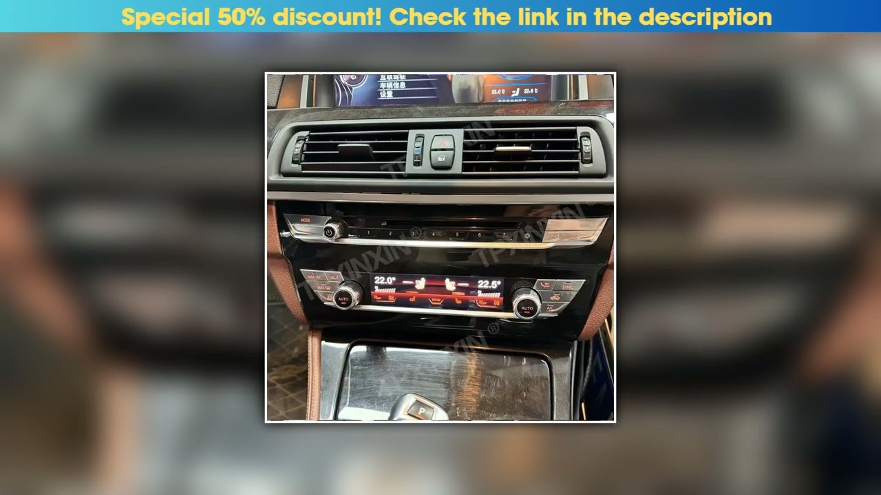 Unboxing Climate Control Panel For BMW 5 Series F10 F18 2010-2017 Car Touch LCD display Screen, Air