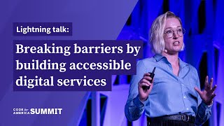 Breaking barriers by building accessible digital services