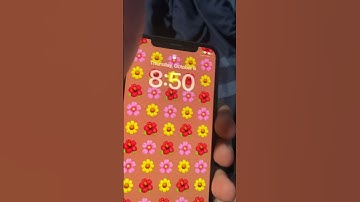 IOS 16 flower emoji Lock Screen and wall paper