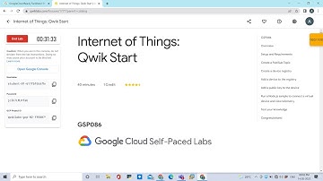Internet of Things: Qwik Start #quests #googlecloudfacilitator #gcp