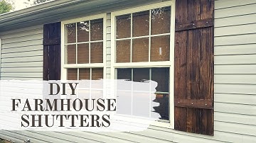 DIY Farmhouse Shutters
