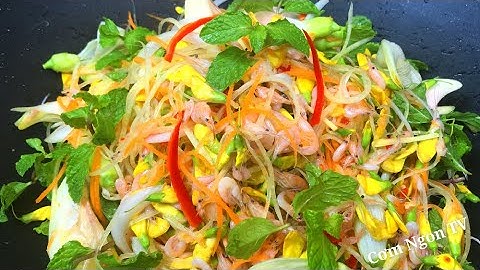 Cách làm GỎI TÉP RONG HOA ĐỒNG NỘI ngon lạ miệng cho gia đình