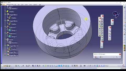 How to do pulley casting in catia | boolean operation | part bodies