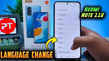 How to Change language in  Redmi Note 11S