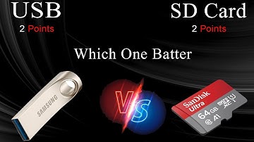 USB VS SD Card which is better? | A quick comparison | Best SD card and Flash driver #USB #sdcards
