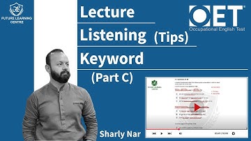 OET Listening Tips (Keyword) Part C (with Sir Sharly) #flclahore