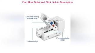 Best Seller TRENDnet Cat6 RJ45 Keystone Jack 50-Pack Bundle, TC-K50C6, Compatible with Cat5/Cat5e/C