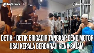 KEPALA Berdarah! Detik-Detik Brigadir Tangkap Geng Motor Usai Kena Bacok