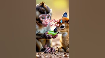 Monkey Baby Bon Bon eats jelly in the pool with duckling and goes to the farm with puppy#babymonkey​