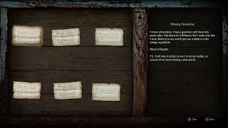 NOTICES: Missing Horseshoe (Witcher 3 In-Game Lore Read Aloud)