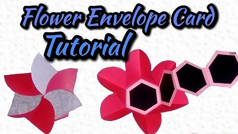 Flower Envelope Card Tutorial/how to make Flower Envelope Card