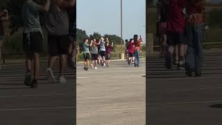 Band! Dedication is the key! He got lost but he made it back in line. Awesome kids! How I love band!