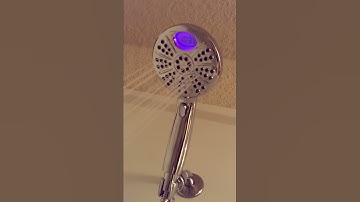 Delta Temp2O 6-Spray LED Digital Temperature Display Handshower in Chrome