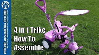 Little Tikes 4 in 1 trike assembly. How to assemble 4 in 1 trike!