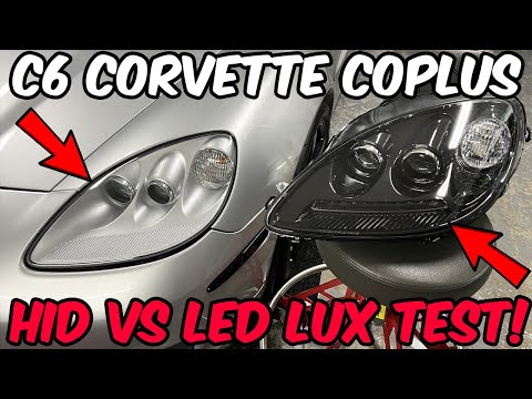 LUX TEST of the new Coplus C6 Corvette OEM-style LED Headlights!
