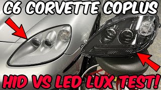 Lux Test Of The New Coplus C6 Corvette Oem-Style Led Headlights