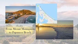 Driving from Mount Maunganui to Papamoa Beach (Tauranga, New Zealand)