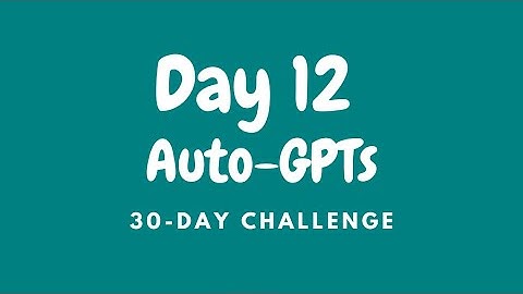AutoGPT: The Ultimate AI Tool for Coding, Research, Task Management & More! | Day 12