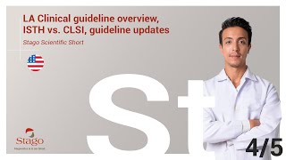 Stago Scientific Short  Part 4/5: LA Clinical guideline overview, ISTH vs  CLSI, guideline updates