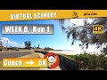 Couch To 5K Week 6 - Run 1 | Starting Running | Virtual Scenery with Timer