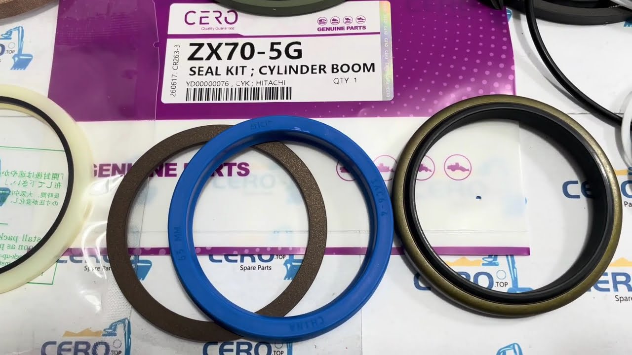 HITACHI ZX70-5G ZX70-5A CYLINDER BOOM SEAL KIT YD00000076 OIL SEAL