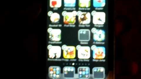 How to create a folder with iOS4 on iPhone (iTouch)