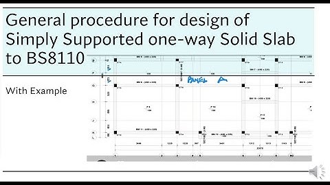 Design of  Simply Supported One-Way Solid Slab to  BS8110