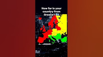 How far is your country from Greece? #mapper #mapchart #geography #map #mapping #europe #greece