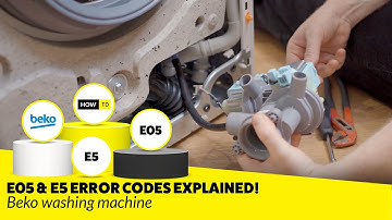 E5 Error or E05 Error - Beko Washing Machine Fix NOW!